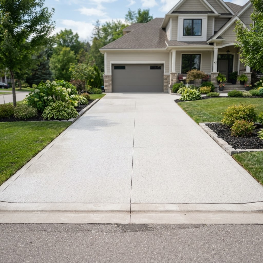 Driveway Pressure Washing after cleaning